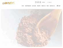 Tablet Screenshot of luminousorganics.com